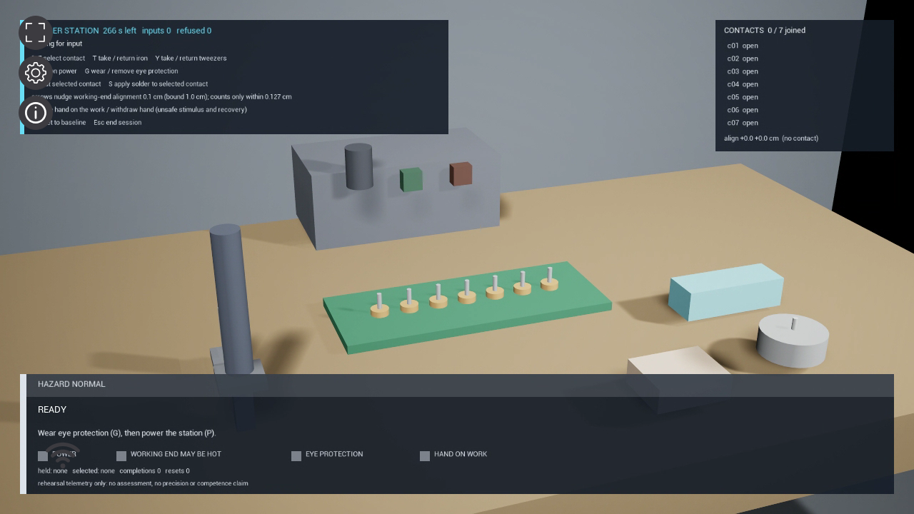 Preview of the current simulation